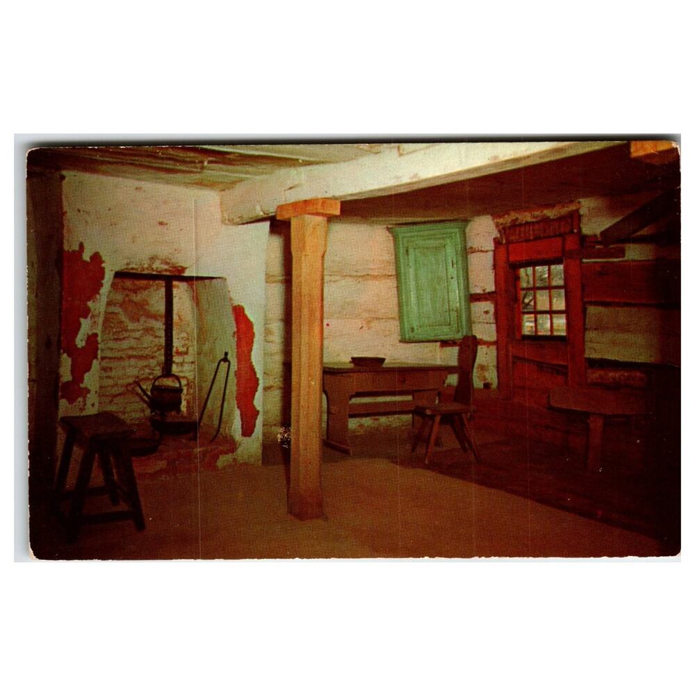 Ephrata Cloister PA Kitchen Postcard Saron Sisters House Tomlin Plastichrome